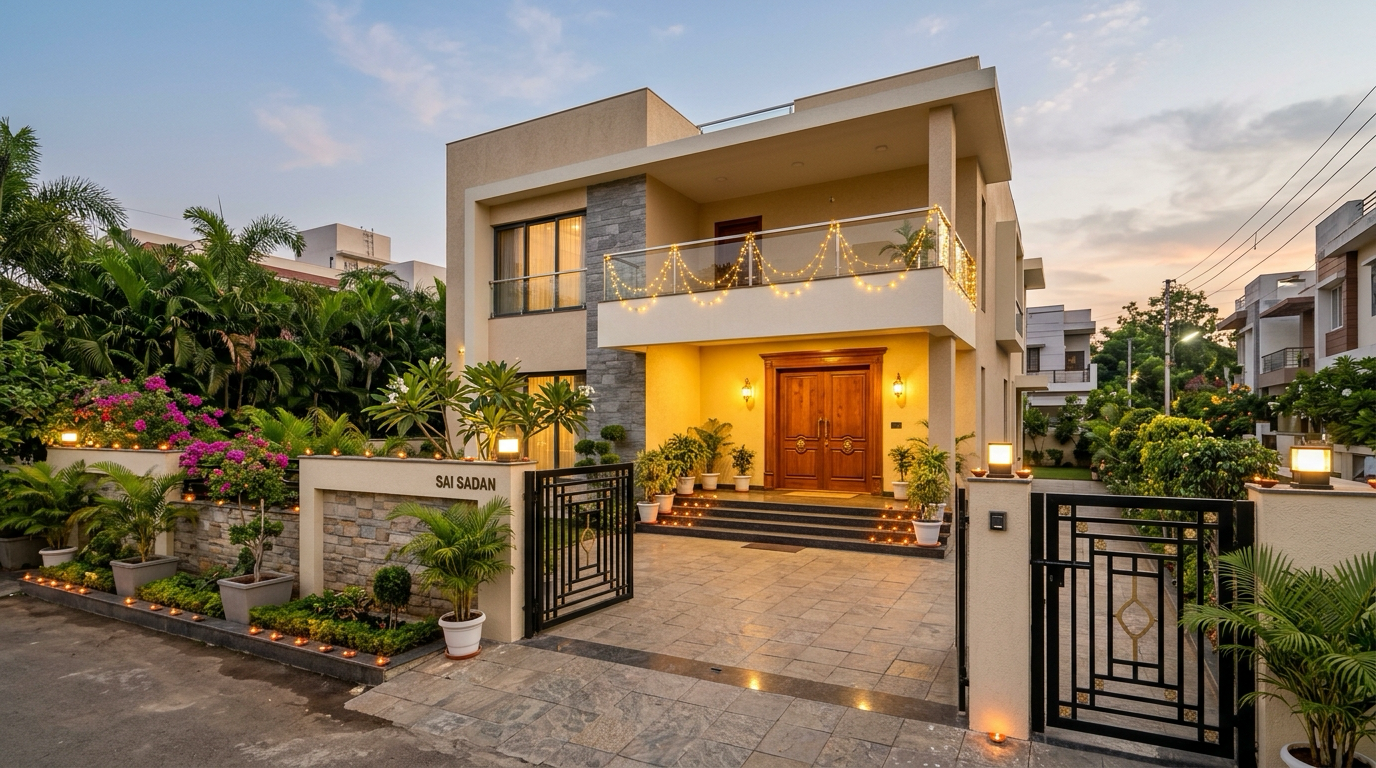Pre-Festive Exterior Touches: How to Clean and Touch Up Your Indore Home Before Diwali