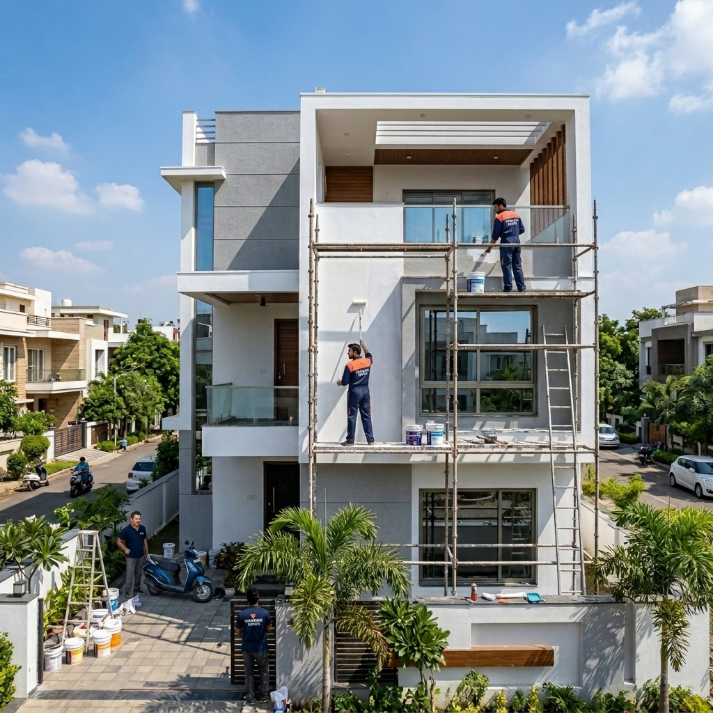 Exterior painting services in Indore - Vishwas Paints